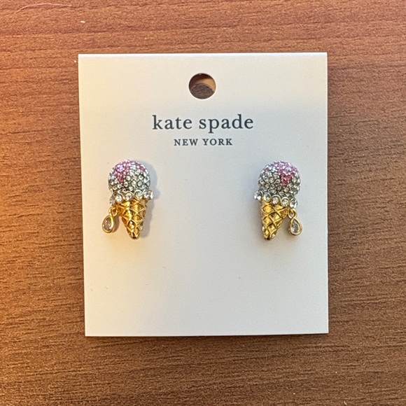kate spade Jewelry - NWT Kate Spade ♠️ Ice Cream Cone Stud Earrings